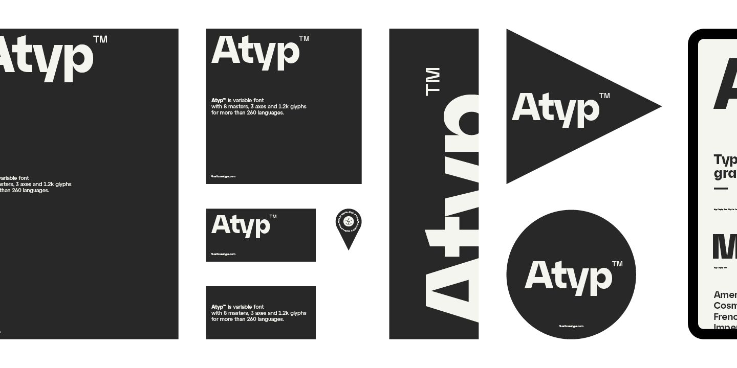 Пример шрифта Atyp Light Italic